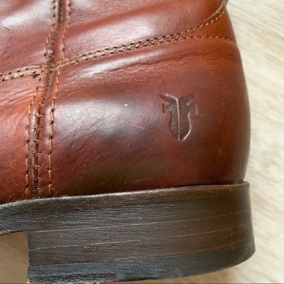 Frye Melissa Tall Brown Boots, Size 7B - Picture 2 of 6